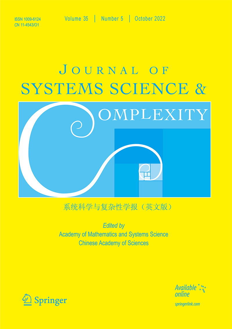 Journal Of Systems Science And Complexity Journal of systems science and complexity